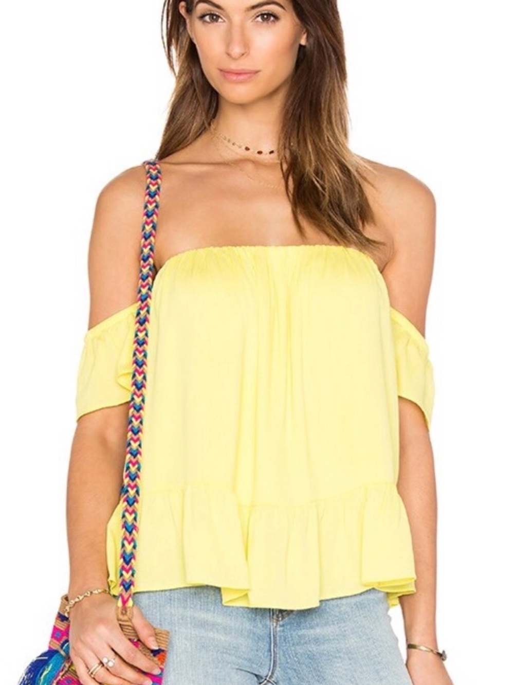 Misa Los Angeles Anais Off Shoulder Top size Medium Boho Festival Celestial - Picture 7 of 7